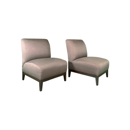 Par de Sillones Individuales Color Café Claro